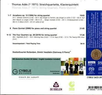 SACD Thomas Adès: Streichquartette, Klavierquintett