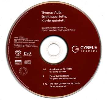 SACD Thomas Adès: Streichquartette, Klavierquintett