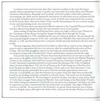 CD Thomas Arne: Four Symphonies