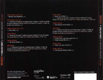 CD Henry Purcell: English Fancy = Fantaisies Anglaises