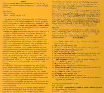 CD Thomas Edisun's Electric Light Bulb Band: The Red Day Album
