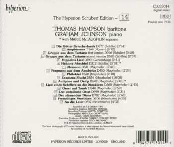 CD Thomas Hampson: The Hyperion Schubert Edition 14