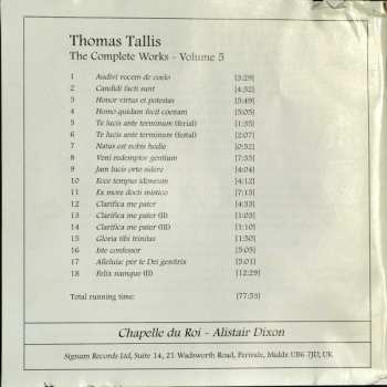 CD Thomas Tallis: Music For The Divine Office - 2