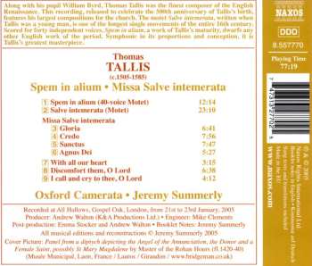 CD Thomas Tallis: Spem In Alium • Missa Salve Intemerata