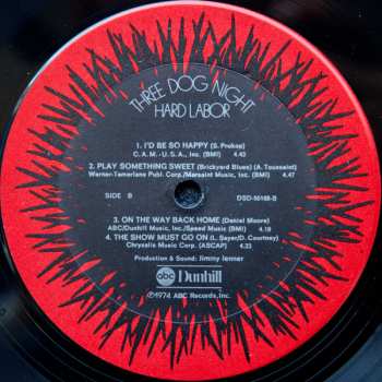 LP Three Dog Night: Hard Labor