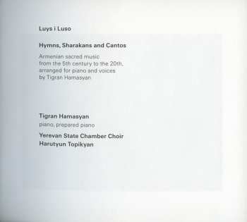 CD Tigran Hamasyan: Luys I Luso