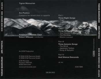 CD Tigran Mansurian: Ars Poetica