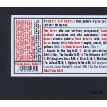 CD Tim Berne: Diminutive Mysteries (Mostly Hemphill)