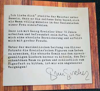 CD Tim Fischer: TIGERFEST tim fischer singt georg kreisler