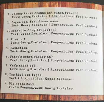 CD Tim Fischer: TIGERFEST tim fischer singt georg kreisler