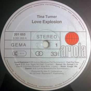 LP Tina Turner: Love Explosion