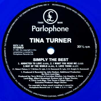 2LP Tina Turner: Simply The Best CLR | LTD