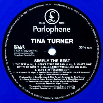 2LP Tina Turner: Simply The Best CLR | LTD