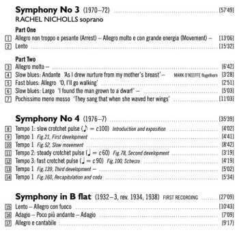2CD BBC Scottish Symphony Orchestra: Symphonies 3 & 4, B Flat