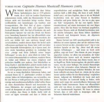 CD Tobias Hume: Passion & Division — 'Captain Humes Musicall Humors'