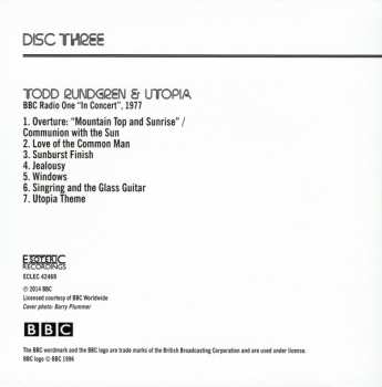 3CD/DVD/Doos Todd Rundgren: At The BBC 1972-1982