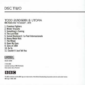 3CD/DVD/Doos Todd Rundgren: At The BBC 1972-1982