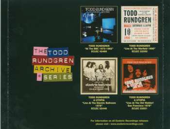 2CD Todd Rundgren: Live At The Forum London 1994