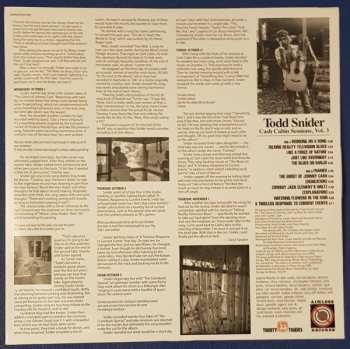 LP Todd Snider: Cash Cabin Sessions, Vol. 3