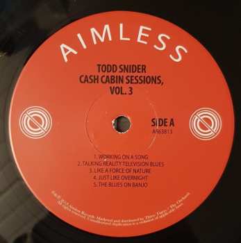 LP Todd Snider: Cash Cabin Sessions, Vol. 3
