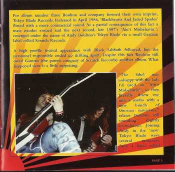 2CD Tokyo Blade: No Remorse / Burning Down Paradise