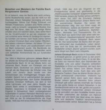 CD Tölzer Knabenchor: Motetten Der Bach-Familie = Motets Of The Bach-Family