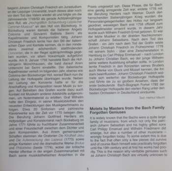 CD Tölzer Knabenchor: Motetten Der Bach-Familie = Motets Of The Bach-Family