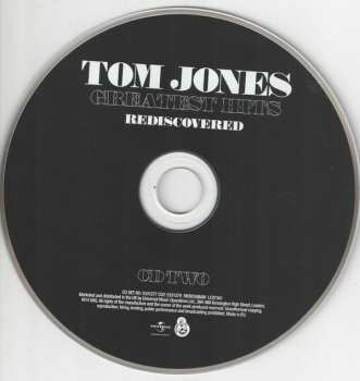 2CD Tom Jones: Greatest Hits Rediscovered