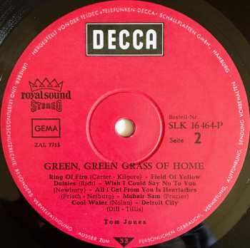 LP Tom Jones: Green, Green Grass Of Home