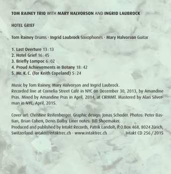 CD Ingrid Laubrock: Hotel Grief