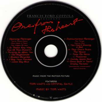 CD Tom Waits: One From The Heart (Music From The Motion Picture) 