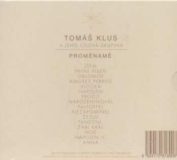 CD Tomáš Klus: Proměnamě