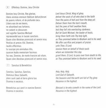 CD Tenebrae: Requiem Mass, 1605
