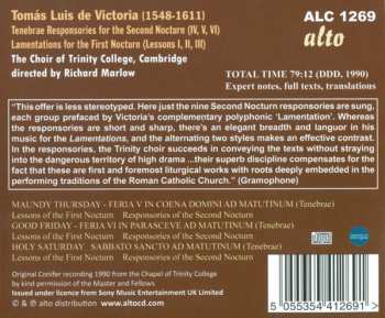 CD Tomás Luis De Victoria: Easter Week: Lamentations & Tenebrae Responsories 