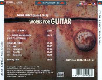 CD Marcello Fantoni: Works For Guitar: 22 Tarots - Presto Mormorando - Sonata De Fuego