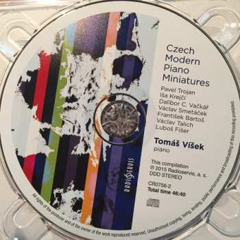 CD Tomáš Víšek: Czech Modern Piano Miniatures DIGI