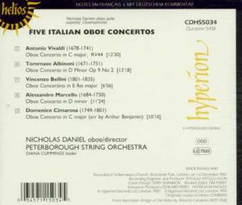 CD Antonio Vivaldi: Five Italian Oboe Concertos