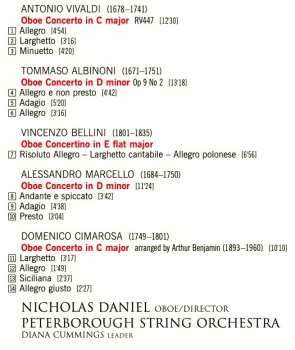 CD Antonio Vivaldi: Five Italian Oboe Concertos