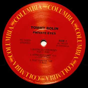 LP Tommy Bolin: Private Eyes
