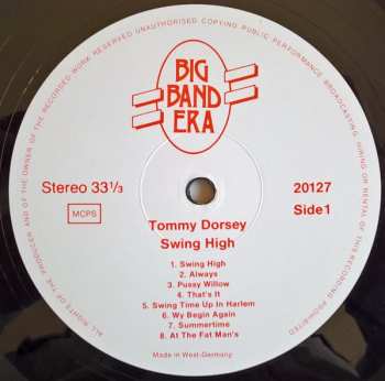 LP Tommy Dorsey: Swing High