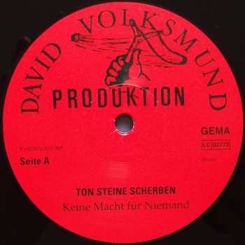 2LP Ton Steine Scherben: Keine Macht Für Niemand
