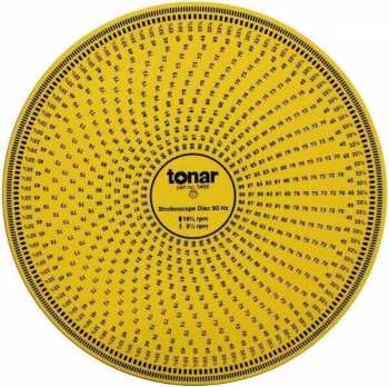 Audiotechnika Tonar Yellow Acrylic Stroboscope Disc