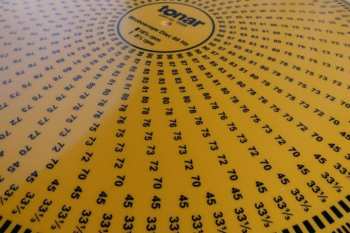Audiotechnica Tonar Yellow Acrylic Stroboscope Disc