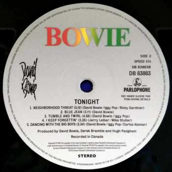 LP David Bowie: Tonight