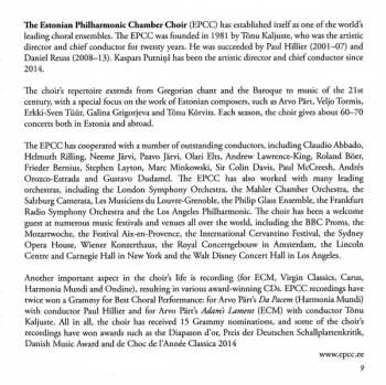 CD Estonian Philharmonic Chamber Choir: Moorland Elegies