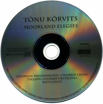 CD Estonian Philharmonic Chamber Choir: Moorland Elegies