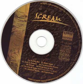 CD Tony Martin: Scream