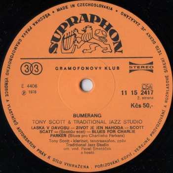 LP Traditional Jazz Studio: Bumerang