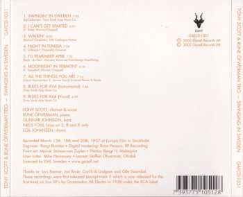 CD Tony Scott: Swinging In Sweden