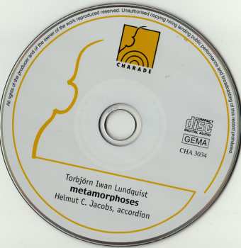 CD Torbjörn Iwan Lundquist: Metamorphoses - Works For Accordion